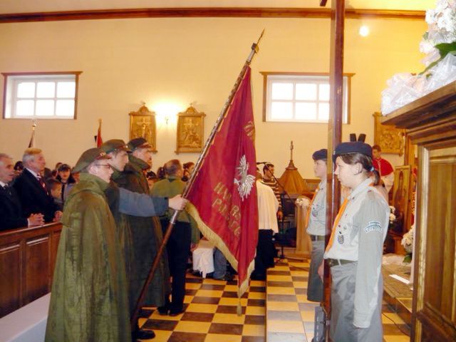 Poczet harcerski Komendy Hufca ZHP w Bielsku Podlaskim