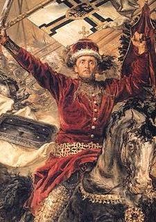 obraz: Książę Witold na obrazie Jana Matejki Bitwa pod Grunwaldem