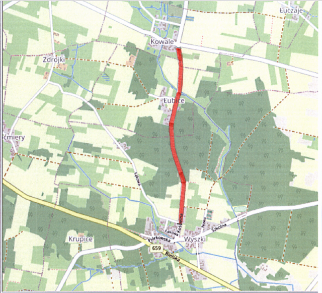 Ilustracja do artykułu Pierwszy etap budowy drogi nastapi na odcinku Wyszki - Kowale 640.png