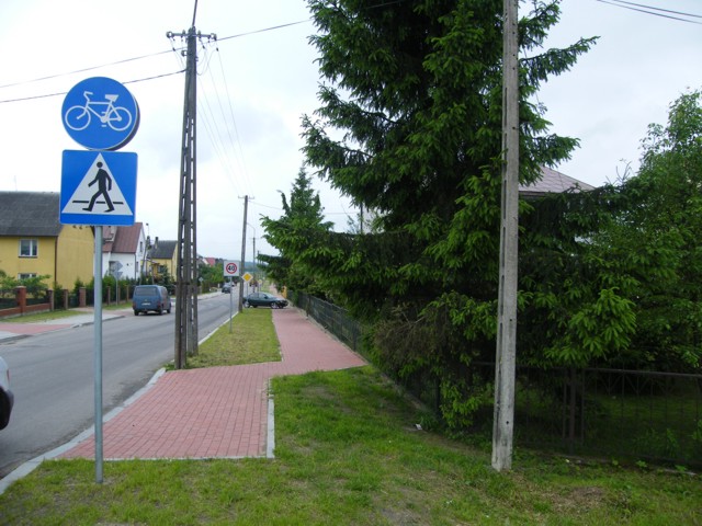 zdjęcie: Ścieżka rowerowa, Bielsk Podlaski, ul. Norwida; ul. Gomułki; ul. Nowa – 1 km 