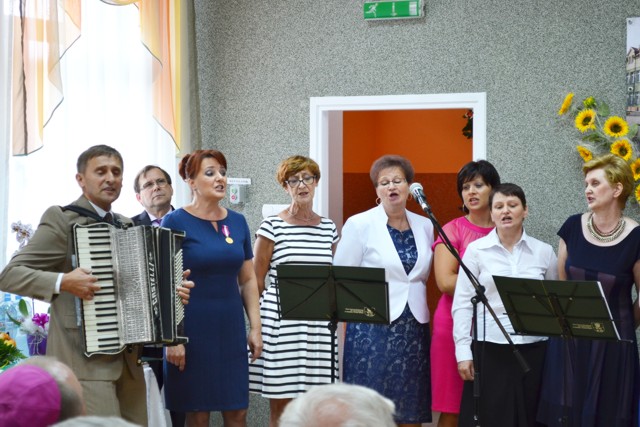 zdjęcie: Na zakończenie uroczystości wystąpił chórek pracowników